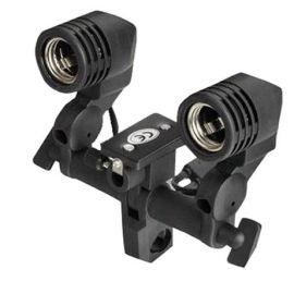 Soporte Ultralyt para 2 Flashes de Sincronizacion y Lamparas E27