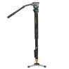 Monopie E-Image MA-70 de aluminio con cabeza fluida para video EI-02H