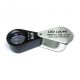 Lupa Triplete Acromática Plegable Euromex 20x 21 mm - LED Blanco y UV