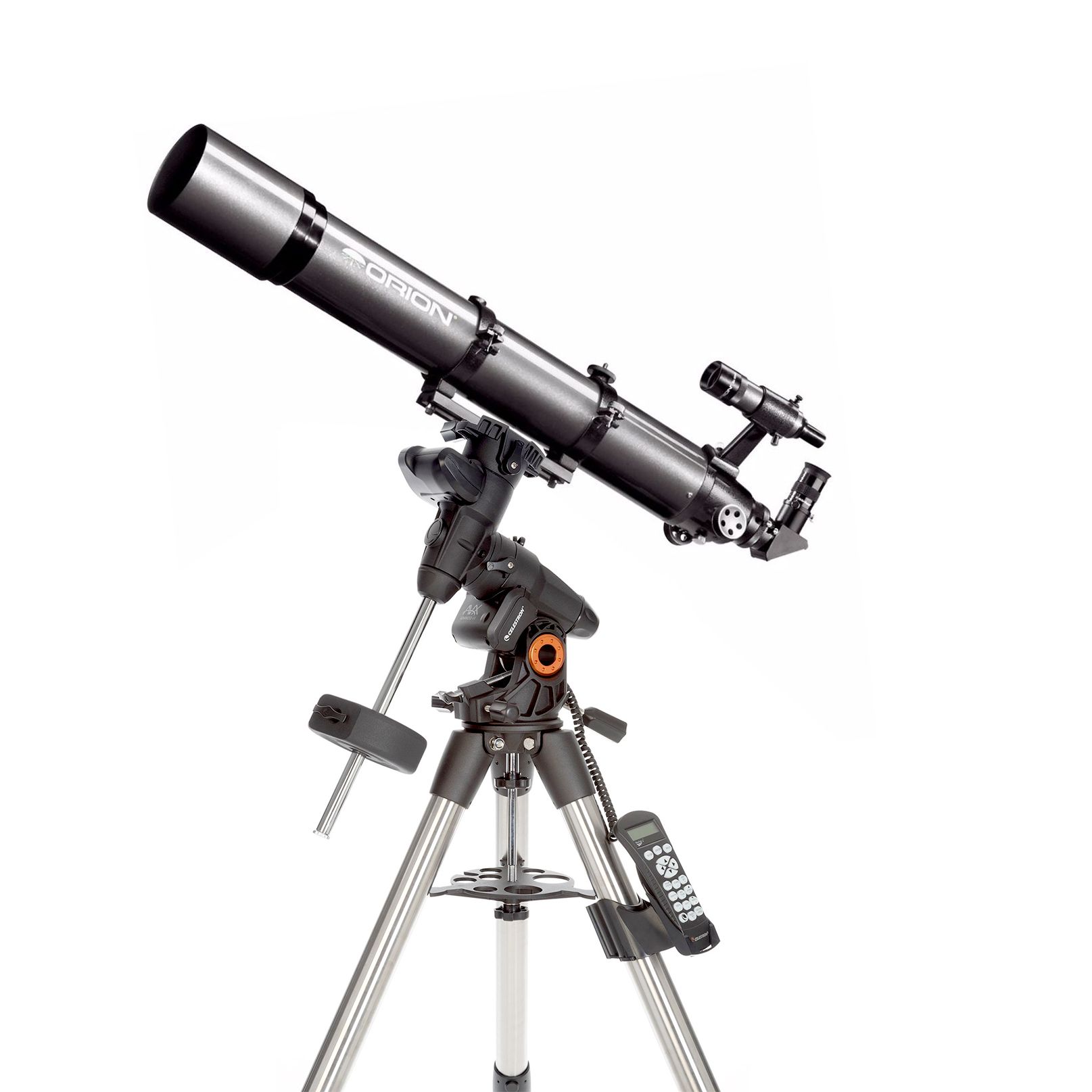 Escuela primaria Arte hierro Telescopio refractor Orion 100ED y Montura Celestron Advanced VX GoTo