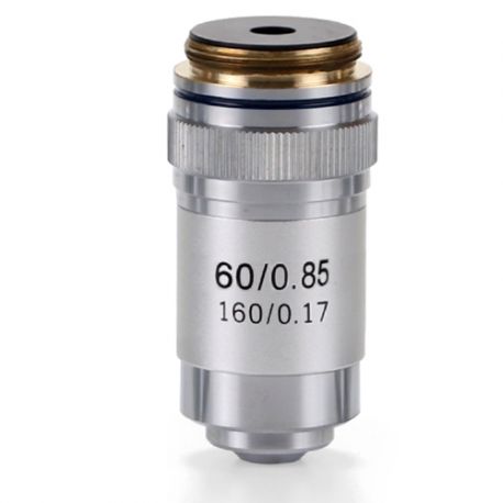 Objetivo DIN 45 mm Acromático S60x/0.85 para Microscopio Biológico