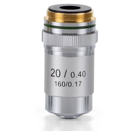 Objetivo DIN 45 mm Acromático 20x/0.40 para Microscopio Biológico