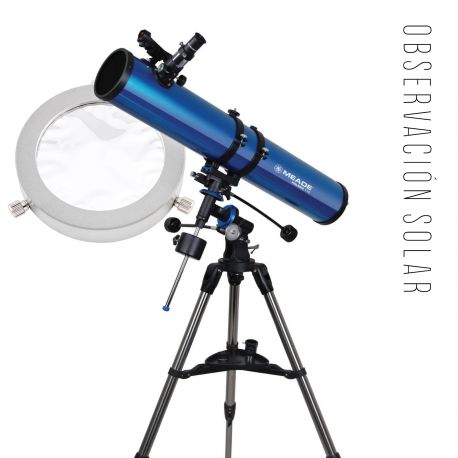 Pack Solar Telescopio Reflector Meade Polaris 114EQ y Filtro Ultralyt