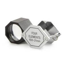 Lupa Plegable Acromática de 4 lentes para Gemología Euromex 10x 21mm